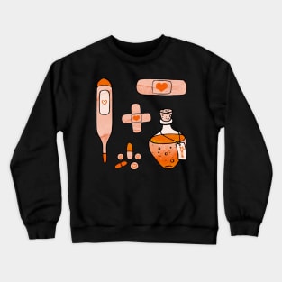 First Aid Kit - Orange Crewneck Sweatshirt